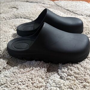 Free People Black Slip-On Clogs